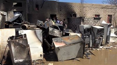 أضرار مادية كبيرة إثر استهداف صاروخ حوثي لمدينة بيحان بشبوة