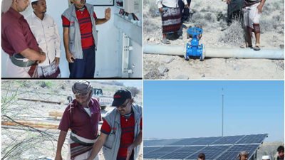 انتقالي المحفد يتفقد مشروع الرئيس الزبيدي لتأهيل وتوسعة شبكة مياه المديرية