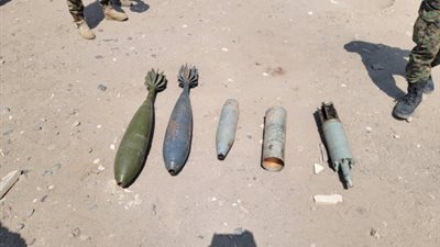 أمن العاصمة عدن يضبط قذائف وذخائر صاروخية في دار سعد