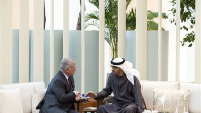 رئيس الإمارات وملك الأردن يبحثان الأزمة الإنسانية في غزة