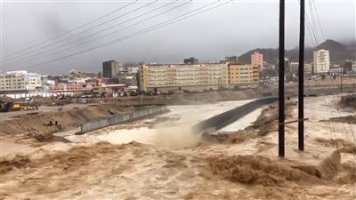 غرفة الأرصاد والتنبؤات في حضرموت تحذر من سيول عارمة باتجاه مديريات الهضبة