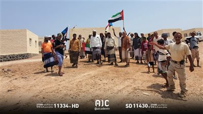 أهالي جزيرة ميون يقدمون شكرهم لدولة الامارات على عطاءاتها اللامتناهية 