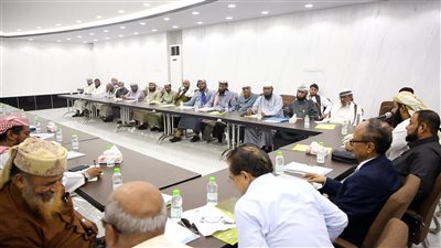 الأمانة العامة تعقد لقاءً تشاورياً مع أئمة وخطباء مساجد العاصمة عدن 