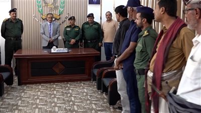 تكريم رئيس وأعضاء فريق البحث الجنائي بشبوة 