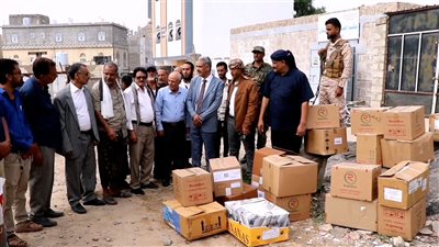 تدشين توزيع أدوية ومستلزمات طبية لعدد من الوحدات الصحية بالشعيب