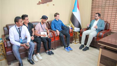 العولقي يستقبل مراسل قناة سي بي سي اذربيجان الدولية