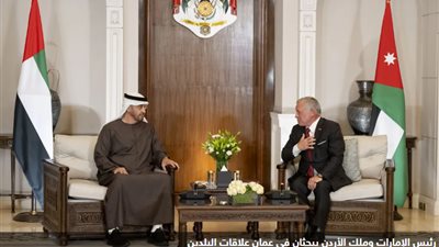 رئيس الإمارات وملك الأردن يستعرضان المستجدات في غزة ولبنان
