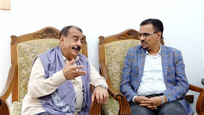 اللواء بن بريك يلتقي أمين عام محلي حضرموت ويؤكد أهمية توحيد الكلمة