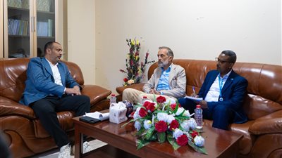 الشرفي يبحث مع منسق الأمم المتحدة سبل تعزيز التعاون الإنساني وتسهيل عمل المنظمات الدولية في الجنوب