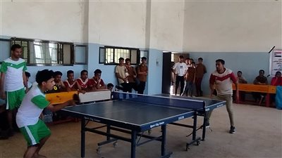 انتقالي خنفر ينظم مباراة تنس طاولة جمعت حسان وخنفر بأبين 