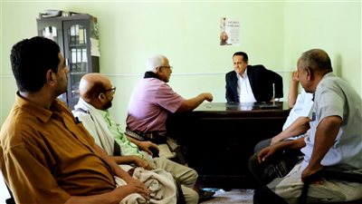 فريق التوجيه الرئاسي وتنفيذية انتقالي لحج يتفقدان مكتب الخدمة المدنية بالمحافظة