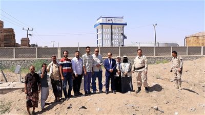 تدشين مشروع خزان بئر ناصر البرجي لتغذية مديرية دارسعد بالمياه