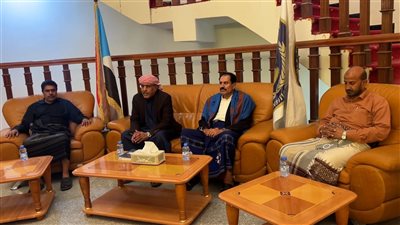 الكثيري يبحث مع مشايخ ووجهاء مديرية ساه تعزيز الأمن في وادي حضرموت