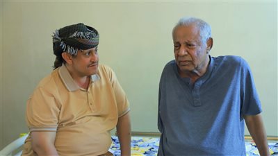 الأمين العام يزور المناضل اللواء أحمد سالم عبيد في منزله بمدينة الشعب