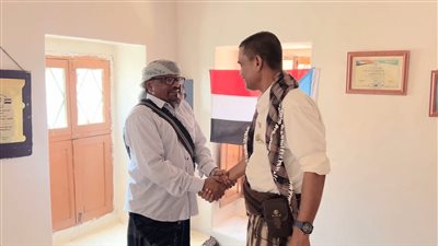 التميمي يطمئن على صحة الشيخ عبدالله الحضرمي ويشيد بأدواره النضالية