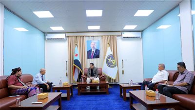 الحالمي يلتقي القائم بأعمال رئيس مجلس المستشارين ورئيس اللجنة التحضيرية للاتحاد العام لقبائل الجنوب 