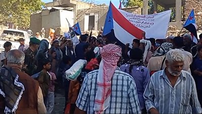 مسيرة جماهيرية حاشدة في سباح رفضاً لما يسمى بالمجالس التنسيقية